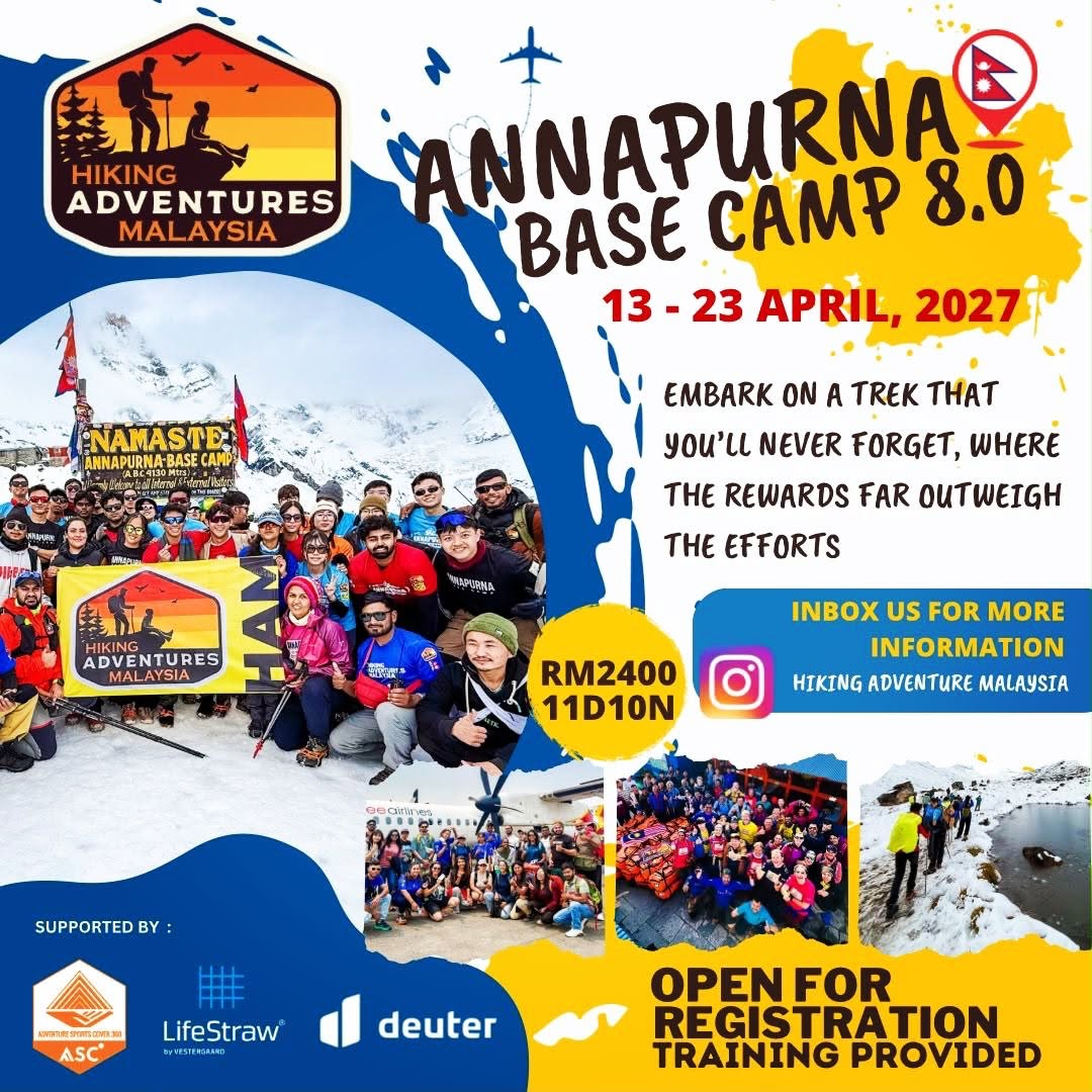 Annapurna Base Camp 8.0 poster by Hiking Adventures Malaysia