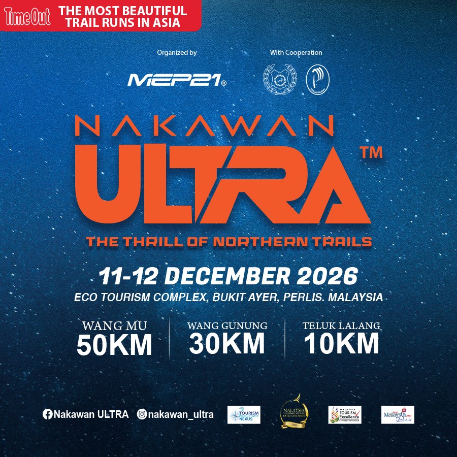 Nakawan Ultra 3.0 poster, 11 to 12 December 2026, Eco Tourism Complex, Bukit Ayer, Perlis, 50km, 30km and 10km